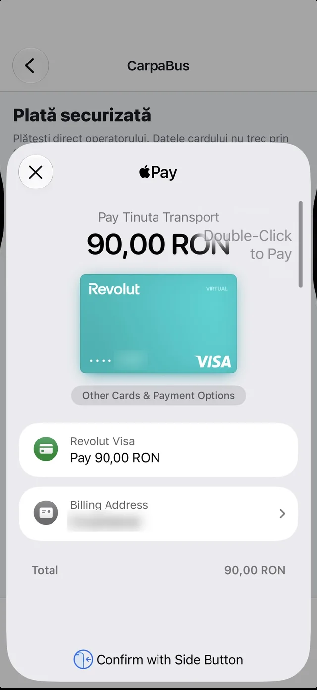 Plata cu Apple Pay