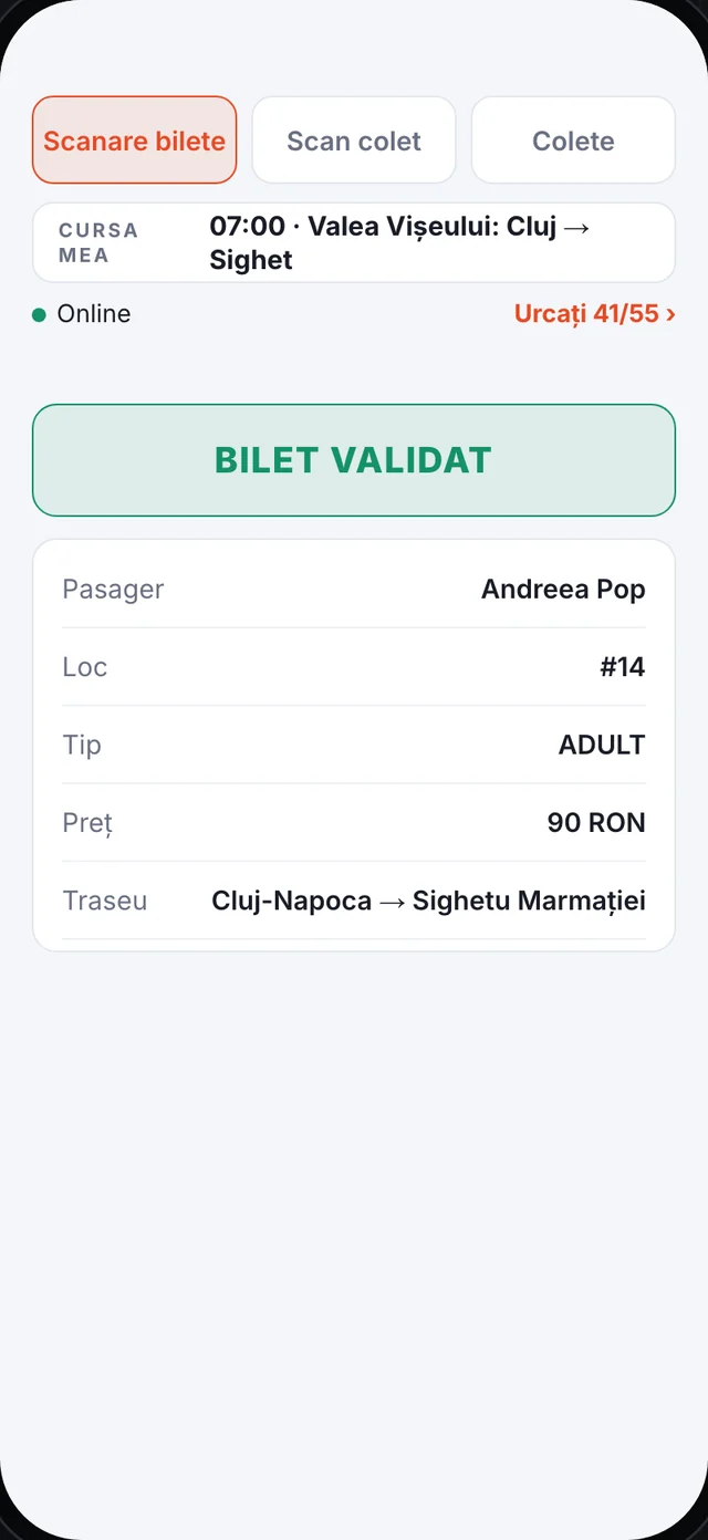 Bilet validat